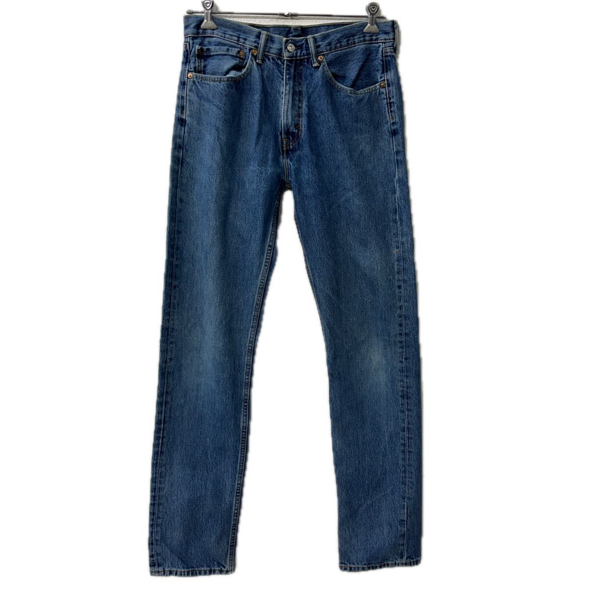 【中古】【古着】 Levi's 505 デニムパンツ W34 ブルー リーバイス ジップアップ アメカジ ジーンズ デニム コットン 2601-403