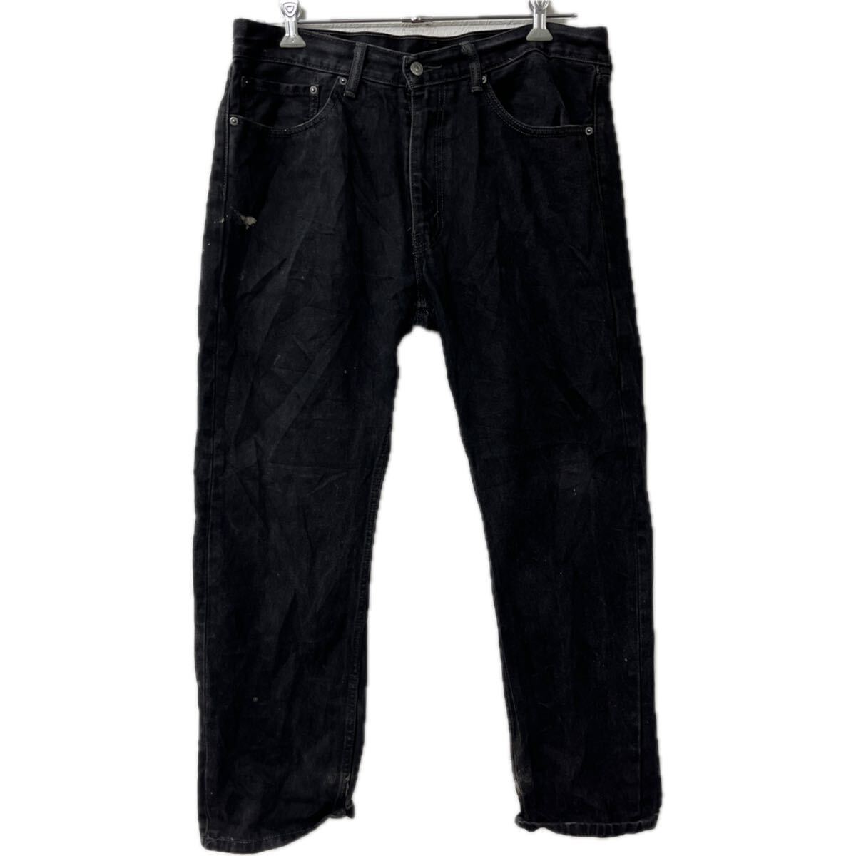 【中古】【古着】 Levi's 505 デニムパンツ W36 ブラック リーバイス ジップアップ アメカジ ジーンズ デニム コットン 2601-459
