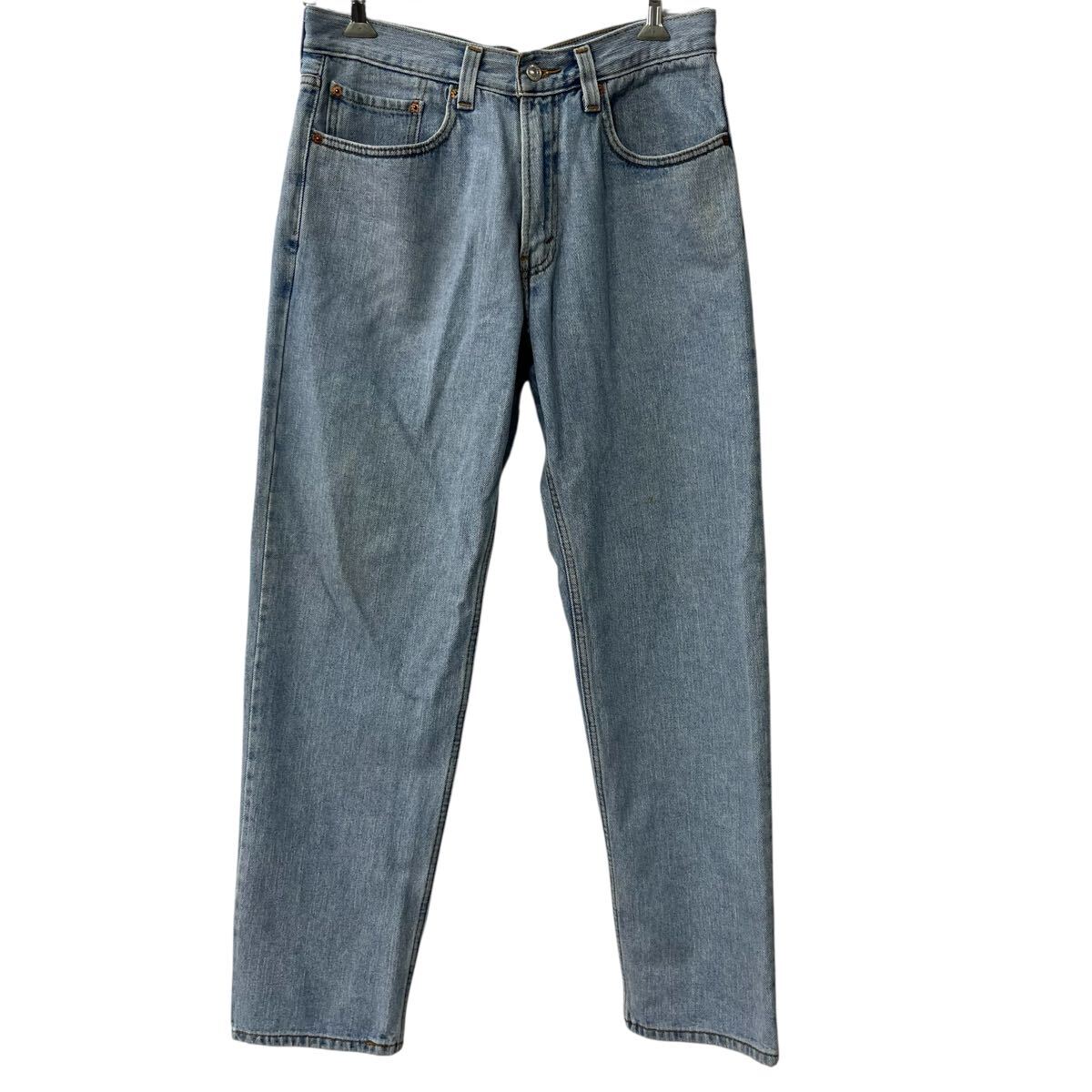 【中古】【古着】 Levi's 550 デニムパンツ W34 ライトブルー リーバイス ジップアップ アメカジ ジーンズ デニム コットン 2601-535