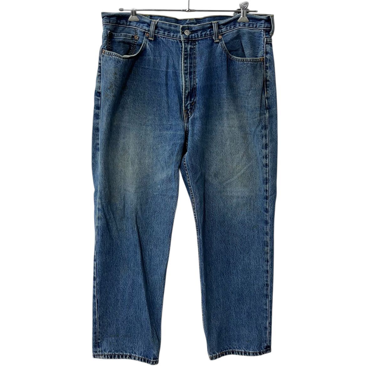 【中古】【古着】 Levi's 550 デニムパンツ W40 ブルー リーバイス ビッグサイズ ジップアップ アメカジ ジーンズ デニム コットン 2602-99