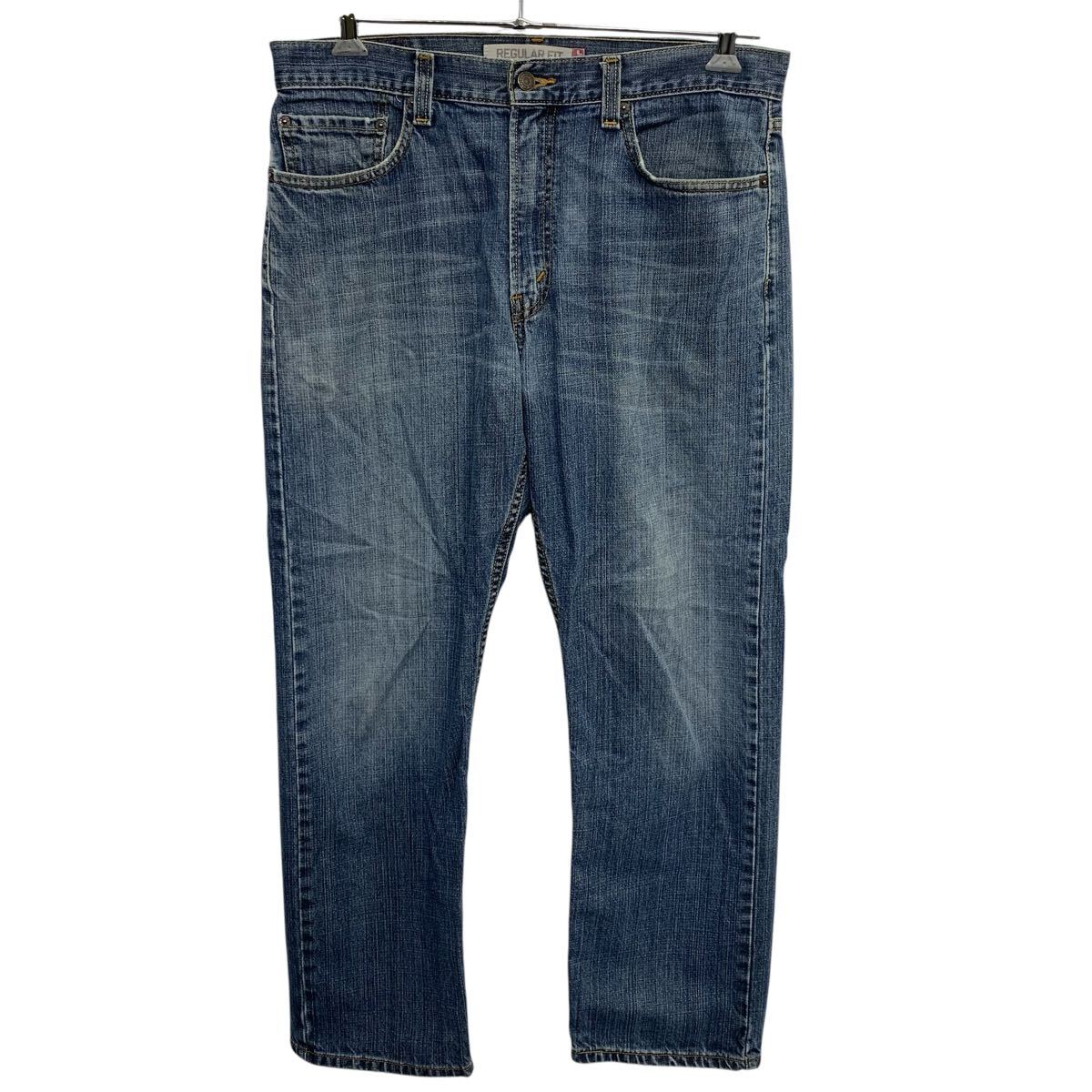 【中古】【古着】 メキシコ製 Levi's 505 デニムパンツ W34 ブルー ジップアップ リーバイス REGULAR FIT アメカジ デニム ジーンズ 2602-240