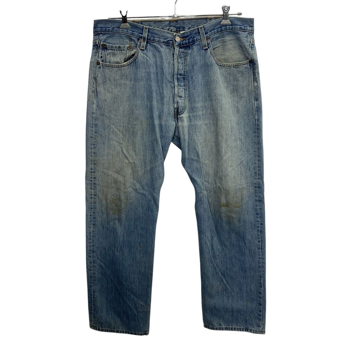 【中古】【古着】 メキシコ製 Levi's 501 デニムパンツ W38 ライトブルー リーバイス ボタンフライ アメカジ デニム ジーンズ 2602-330