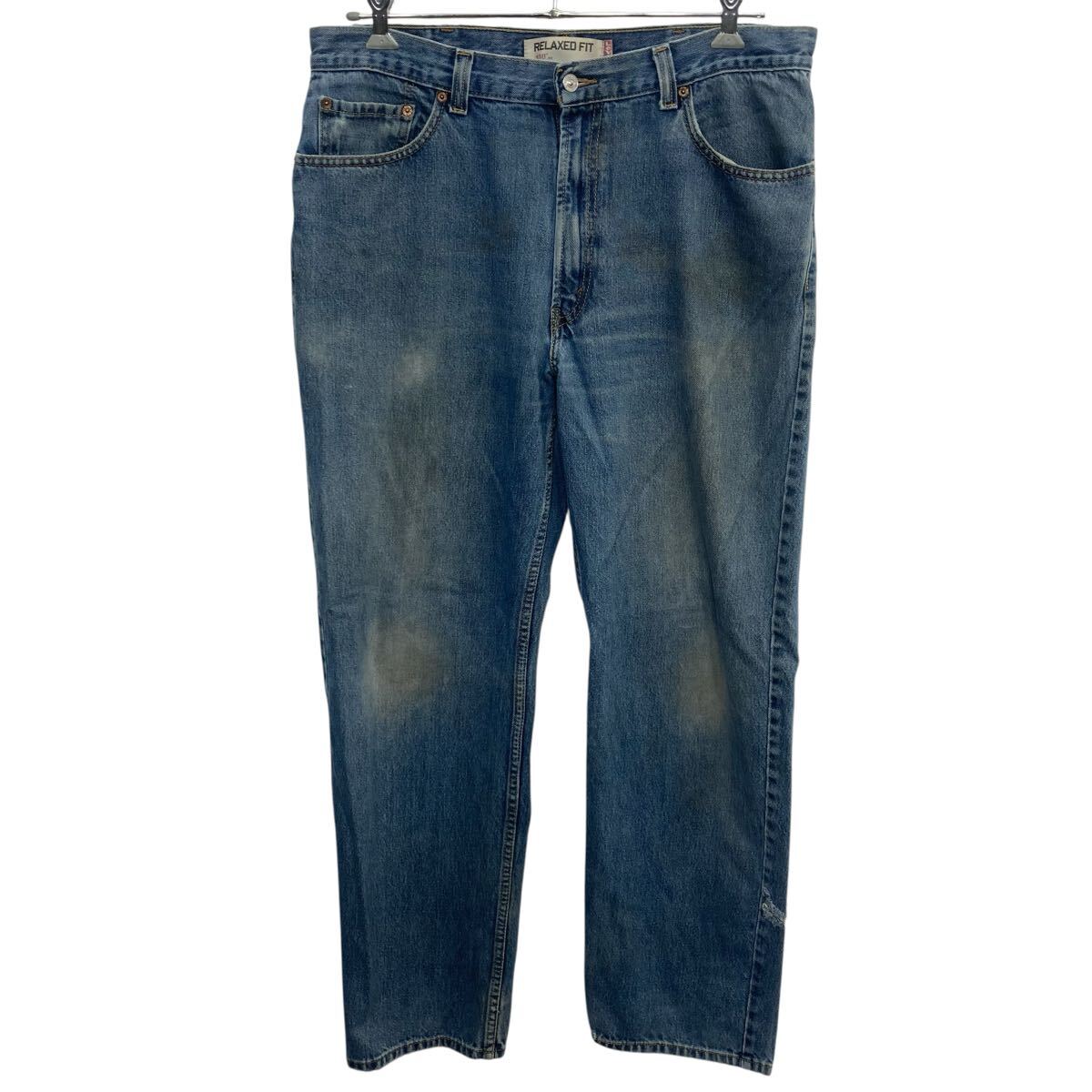 【中古】【古着】 Levi's 550 デニムパンツ w38 インディゴブルー リーバイス ジップアップ オーバーサイズ アメカジ デニム ジーンズ 2602-337
