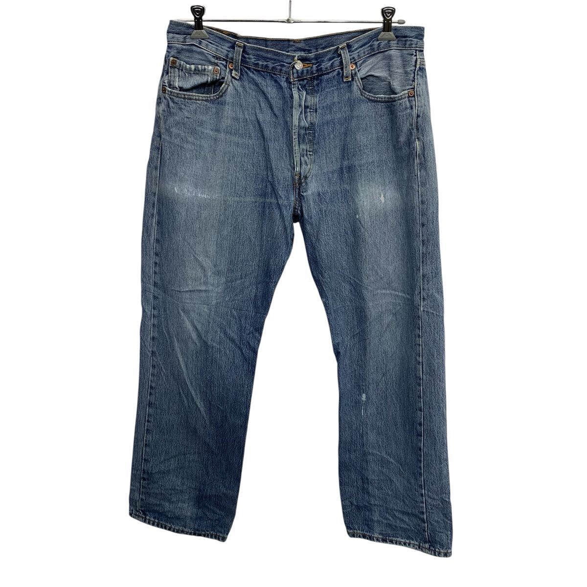 【中古】【古着】 Levi's 501 デニムパンツ W36 ライトブルー リーバイス ジップアップ ゴールデンサイズ アメカジ デニム ジーンズ 2602-374