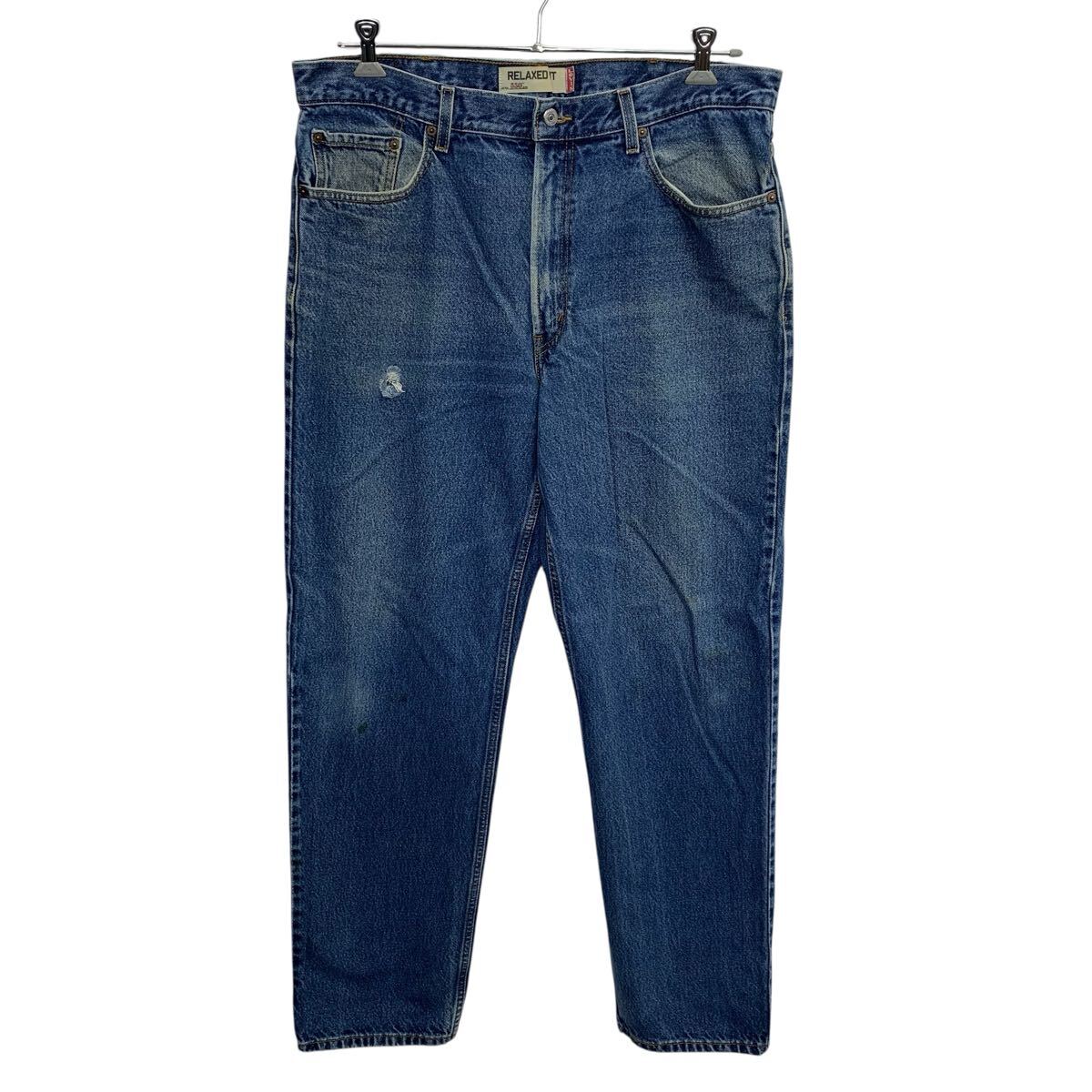 【中古】【古着】 Levi's 550 デニムパンツ W38 インディゴブルー リーバイス ジップアップ ビッグサイズ アメカジ デニム ジーンズ 2603-35