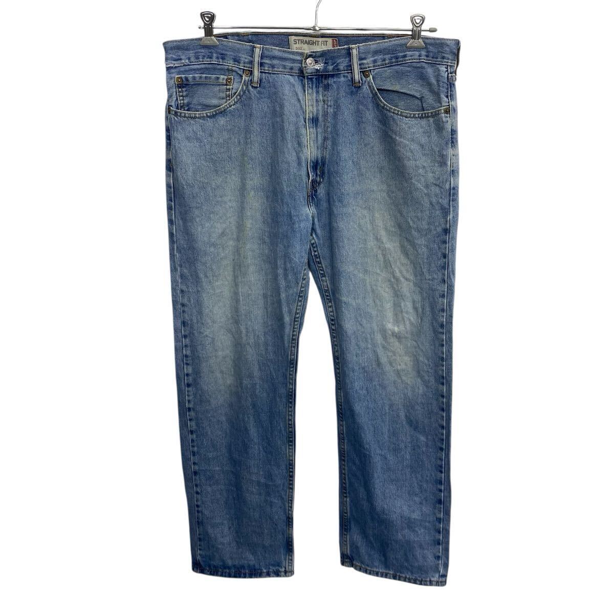 【中古】【古着】 Levi's505 デニムパンツ W38 ライトブルー リーバイス ジップアップ STRAGHT FIT ビッグサイズ アメカジ デニム ジーンズ 2603-425