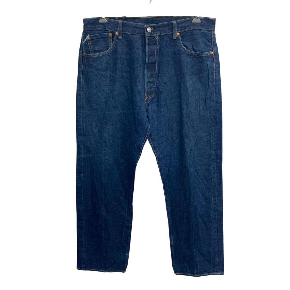 【中古】【古着】 Levi's501 デニムパンツ W38 インディゴブルー リーバイス ボタンフライ ビッグサイズ アメカジ デニム ジーンズ 2603-428