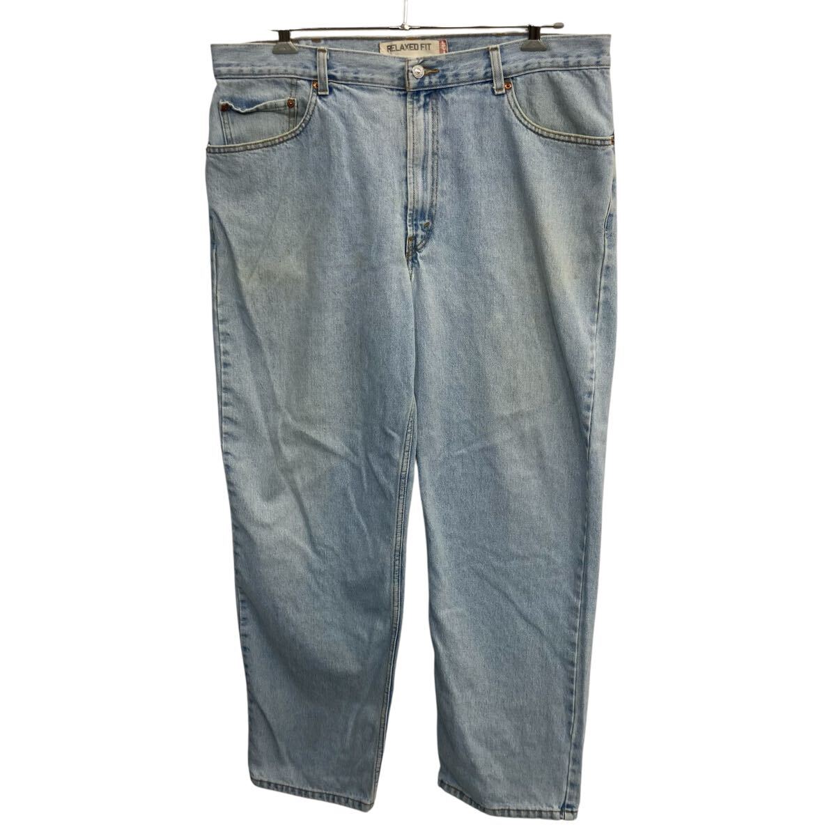 【中古】【古着】 Levi's550 デニムパンツ W38 ライトブルー リーバイス ジップアップ RELAXED FIT ビッグサイズ アメカジ デニム ジーンズ 2603-442
