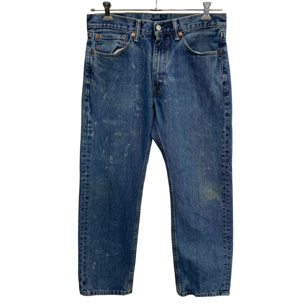 【中古】【古着】 Levi's505 デニムパンツ W36 ライトブルー リーバイス ジップアップ ゴールデンサイズ アメカジ デニム ジーンズ 2603-447