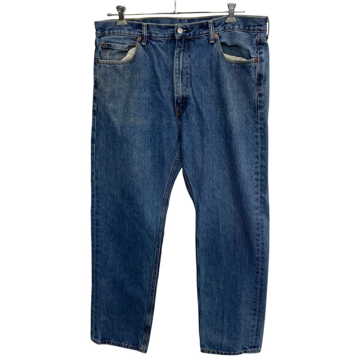 【中古】【古着】 メキシコ製 Levi's505 デニムパンツ W40 インディゴブルー リーバイス ジップアップ ビッグサイズ アメカジ デニム ジーンズ 2603-448