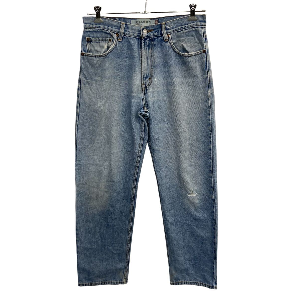 【中古】【古着】 Levi's550 デニムパンツ W32 ライトブルー リーバイス ジップアップ ゴールデンサイズ RELAXED FIT アメカジ デニム ジーンズ 2603-453