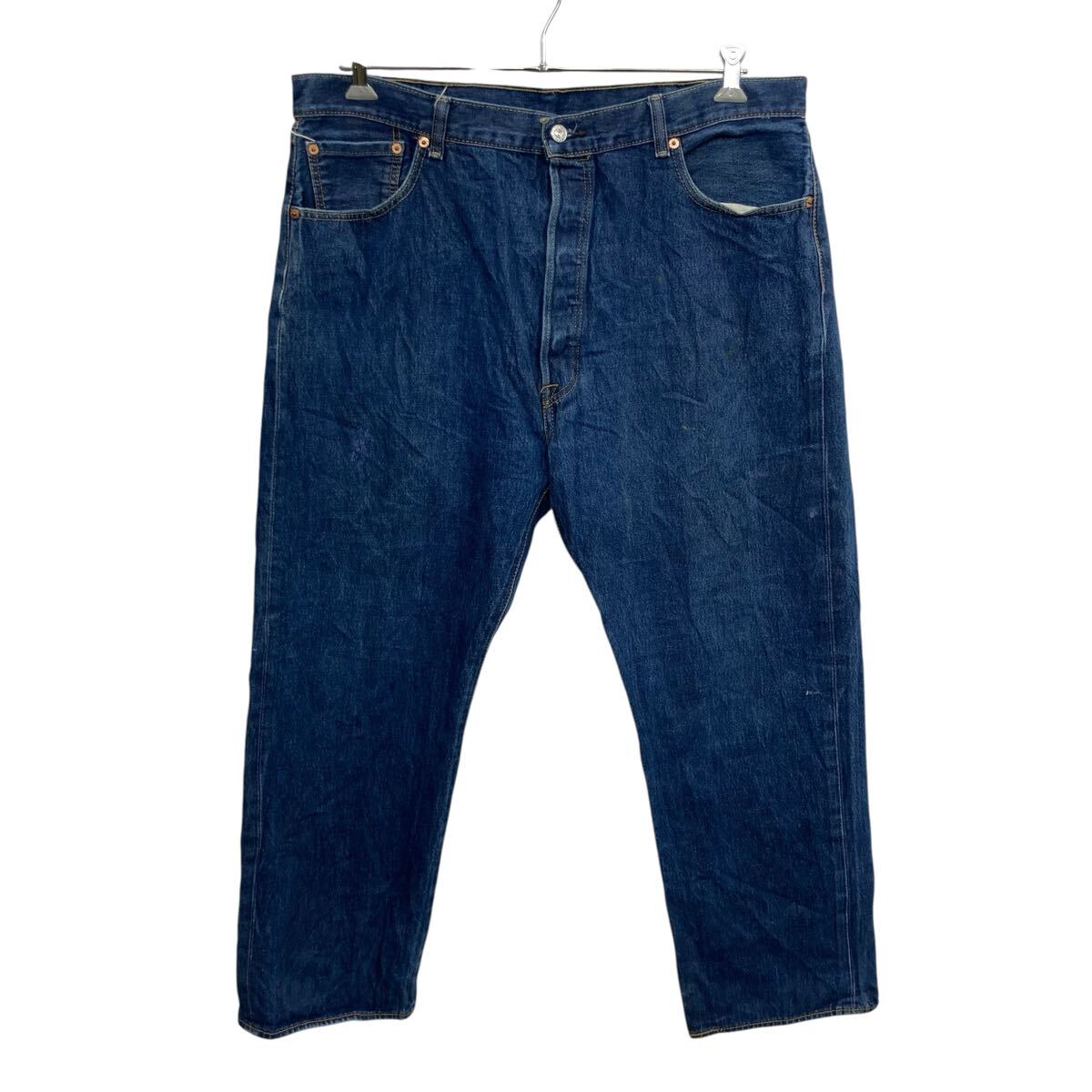 【中古】【古着】 Levi's 501 デニムパンツ w42 インディゴブルー リーバイス ボタンフライ ビッグサイズ コインポケット アメカジ デニム ジーンズ 2603-490
