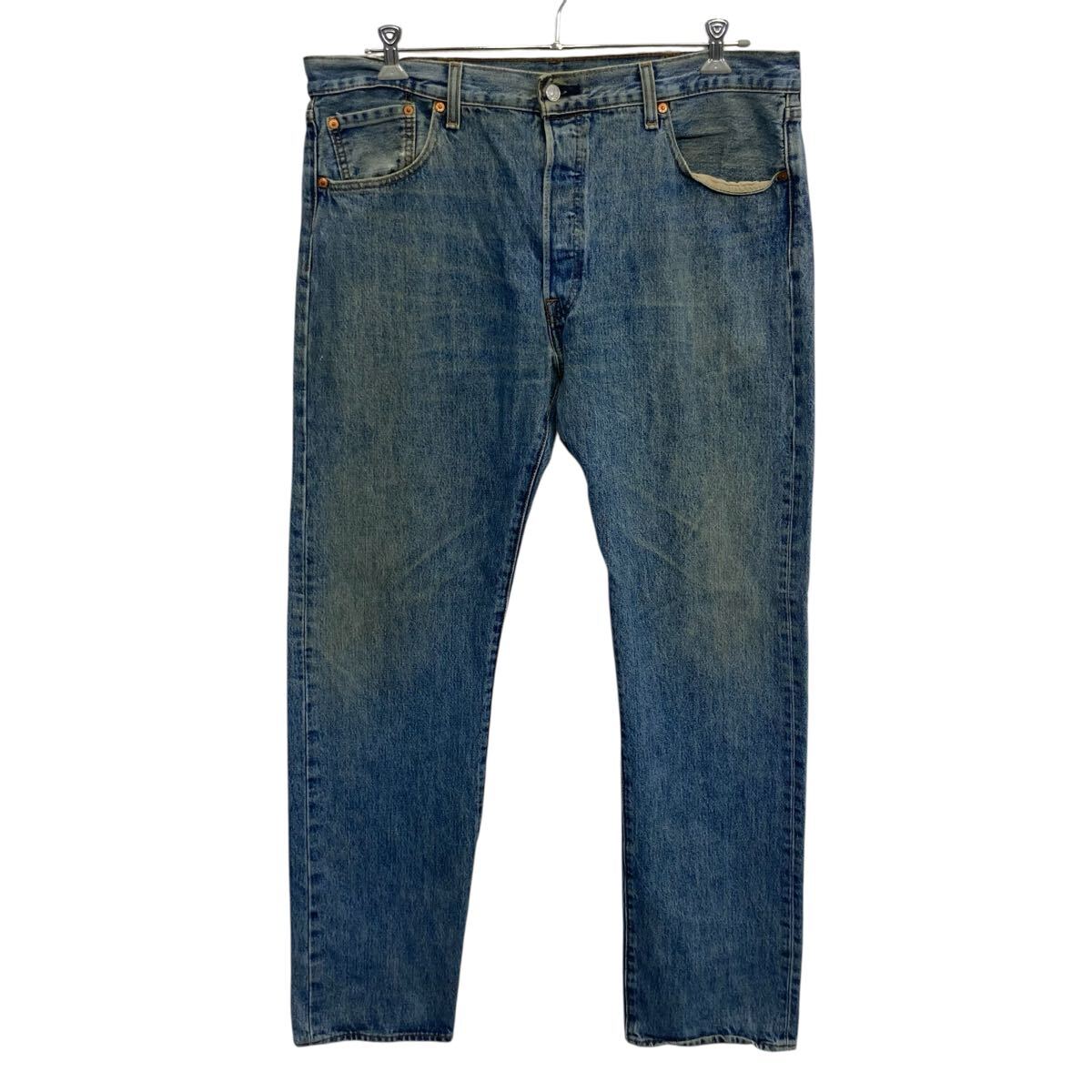 【中古】【古着】 Levi's 501 デニムパンツ W38 インディゴブルー リーバイス ボタンフライ ビッグサイズ コインポケット アメカジ デニム ジーンズ 2603-504