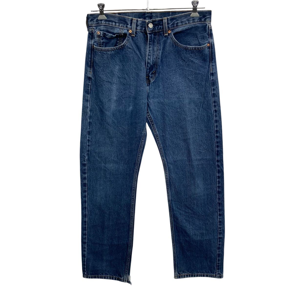 【中古】【古着】 Levi's 505 デニムパンツ W34 インディゴブルー リーバイス ジップアップ コインポケット アメカジ デニム ジーンズ 2604-108