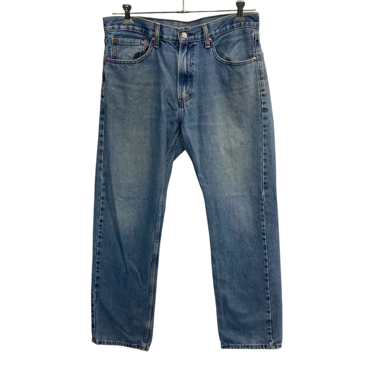 【中古】【古着】 Levi's 505 デニムパンツ W34 ライトブルー リーバイス ジップアップ ゴールデンサイズ コインポケット アメカジ デニム ジーンズ 2604-43