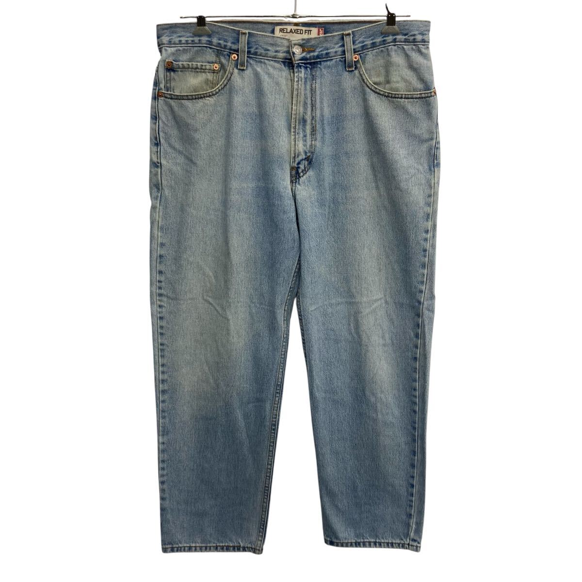 【中古】【古着】 Levi's 550 デニムパンツ W36 ライトブルー リーバイス ジップアップ リラックスフィット アメカジ デニム ジーンズ 2604-137