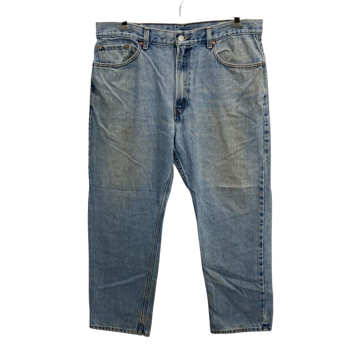 【中古】【古着】 Levi's 505 デニムパンツ W38 ライトブルー リーバイス ジップアップ ビッグサイズ コインポケット アメカジ デニム ジーンズ 2604-140
