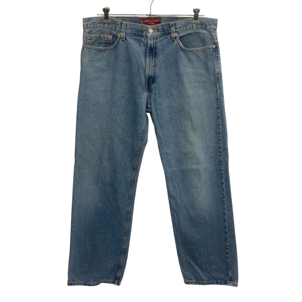 【中古】【古着】 00s Levi's 529 デニムパンツ W38 ライトブルー リーバイス ジップアップ 02年製 紙タグ アメカジ デニム ジーンズ 2604-189