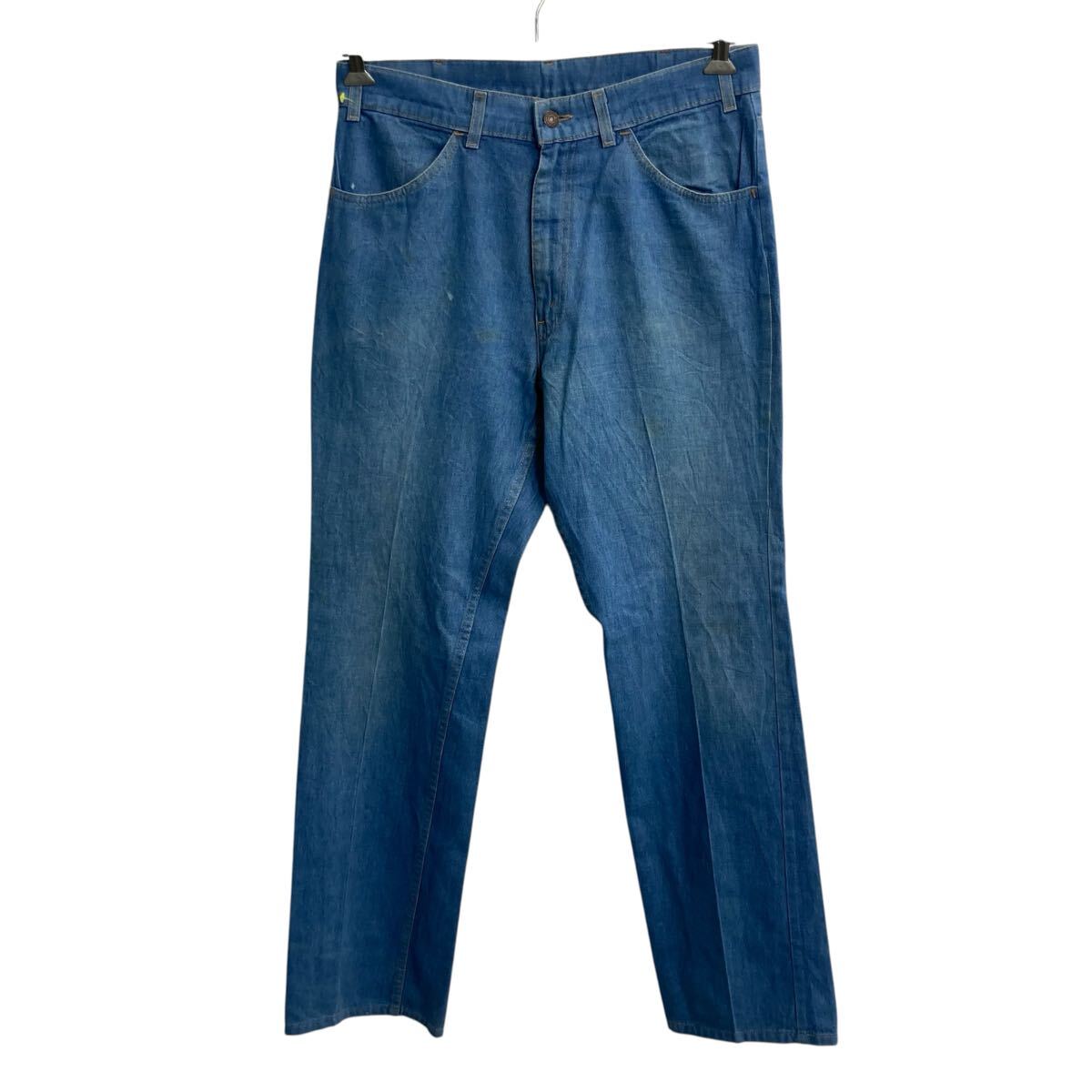 【中古】【古着】 ～80s Levi's FOR MEN ストレッチ デニムパンツ W34 ブルー リーバイス フォーメン ジップアップ ～80年代 アメカジ ジーンズ 2606-576｜古着屋DEN