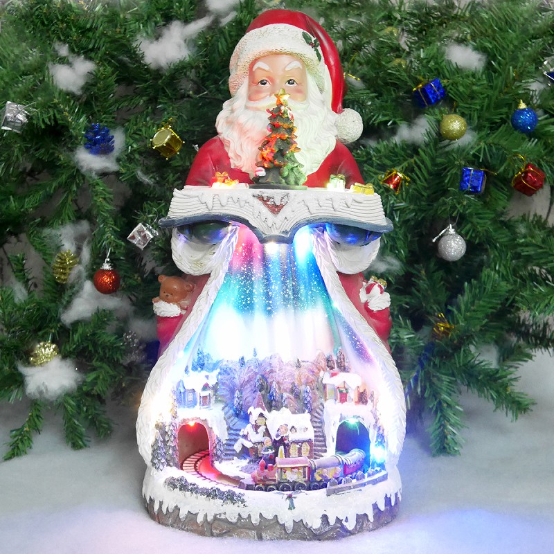 インテリア 装飾 ロマンチック Usb 25 50cm ジオラマ クリスマス ジオラマ Led アットホーム 室内 古い町並み 電飾 ツリー プレゼント サンタ オブジェ ヴィンテージ おもちゃ イルミネーション お部屋 おしゃれ プレゼント 汽車 ミニチュア スケールモデル 伝統的 模型