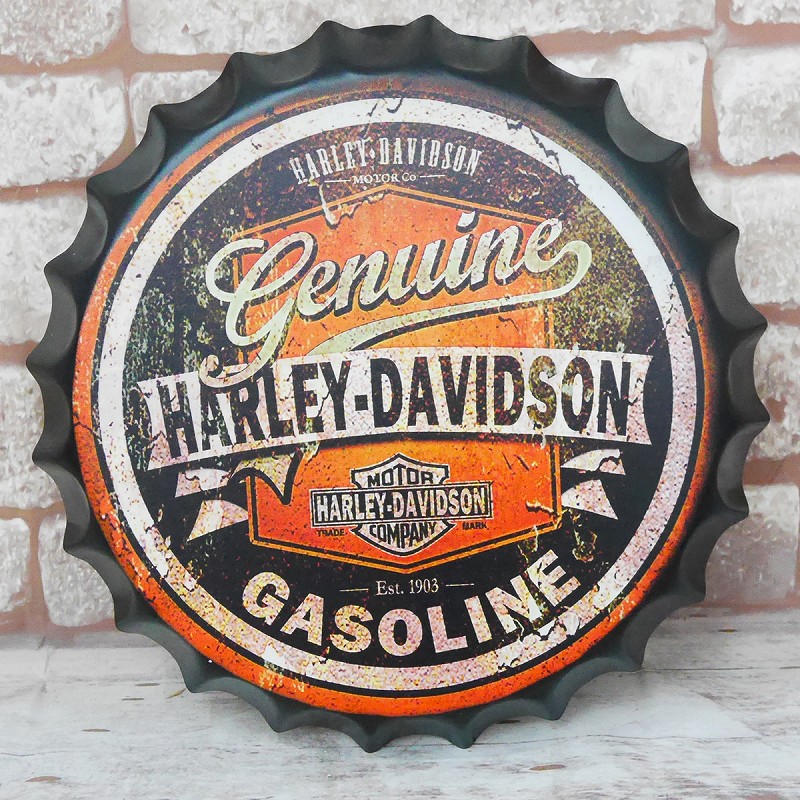 楽天市場 3日間限定 15日10時 エントリーde最大p14倍確定 王冠 ブリキ看板 蓋 ハーレーダビッドソン ウォールサイン アメリカン雑貨 ヴィンテージ アメリカンレトロ 雑貨 35cm Bz 109 Manolla 楽天市場店