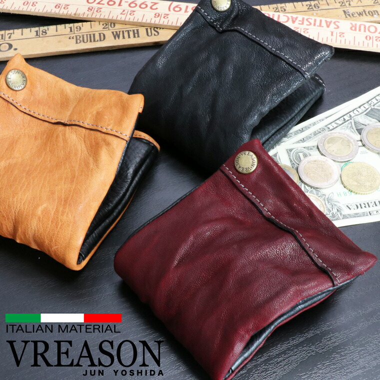楽天 楽天市場 Vreason ヴレアゾン 日本製 ラム革 二つ折り 折り財布 メンズ ウォッシュド レザー 製品洗い 牛革 革 皮 折り 二つ折り 財布 ミニ コンパクト サイフ スマート ウォレット 紳士 男性用 小物 人気 トレンド 使いやすい 機能的 おしゃれ カラー 珍しい 変わった