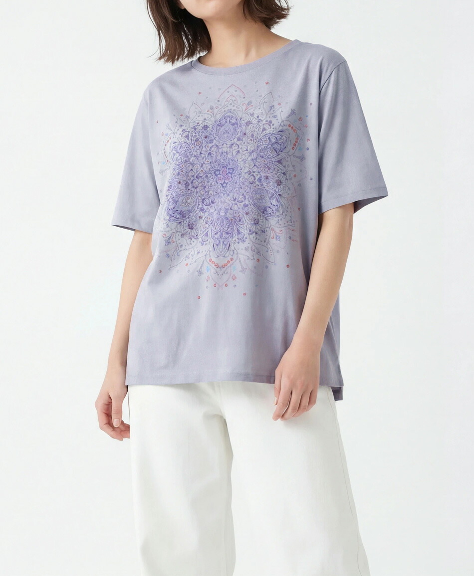 mash mania　Tシャツ　25Anniversary Circle【送料無料】/レディース 日本製 柄 洗える カットソー マッシュマニア