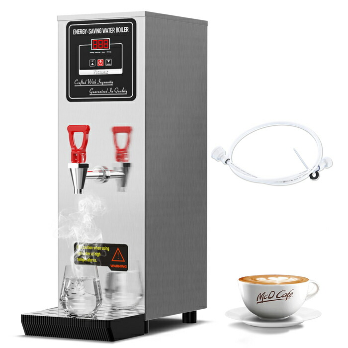 Vtsmax 御勤め用給湯器 7L 2000W 水理繋ぎ合わせる式 初回煮え繰り返る約15分 再暖める約5分 給湯量約25L/時 AC100-110V 50/60サイクル 体温かい繕う0-100℃ 明かり給湯ポット 御乳御茶 珈琲 バス発着場 事務所