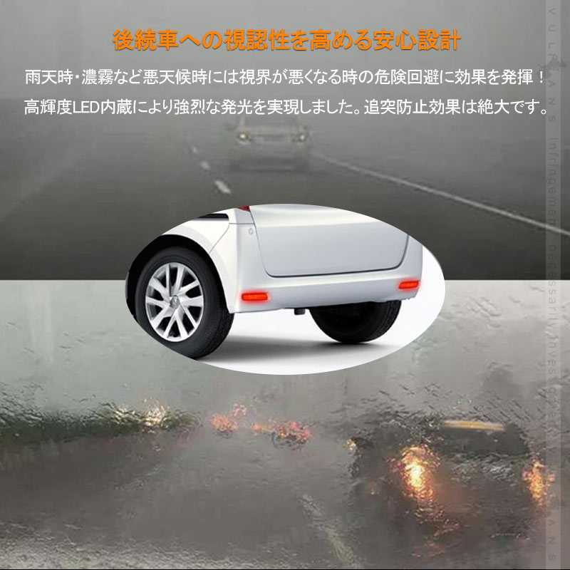 楽天市場 N Box Jf3 Jf4 Ledリフレクター 左右セット 車検対応 反射板機能付 テールライト 反射板付 スモール ブレーキ連動 ブレーキランプ 外装 パーツ Nbox Vulcans