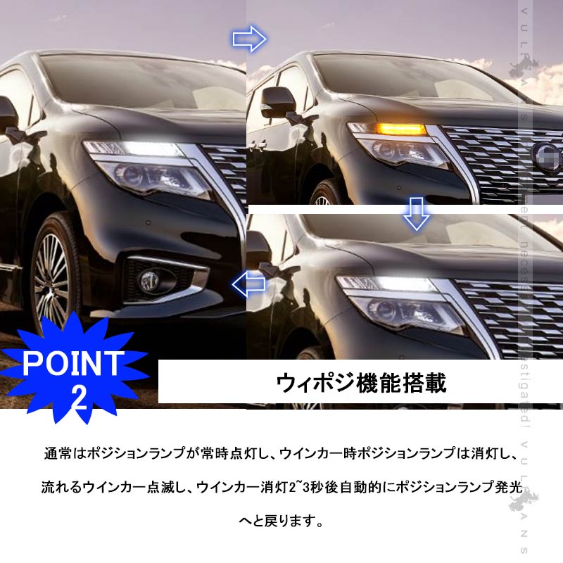 安心 保証 日産エルグランドe52 前期専用 LEDポジションランプ\u0026