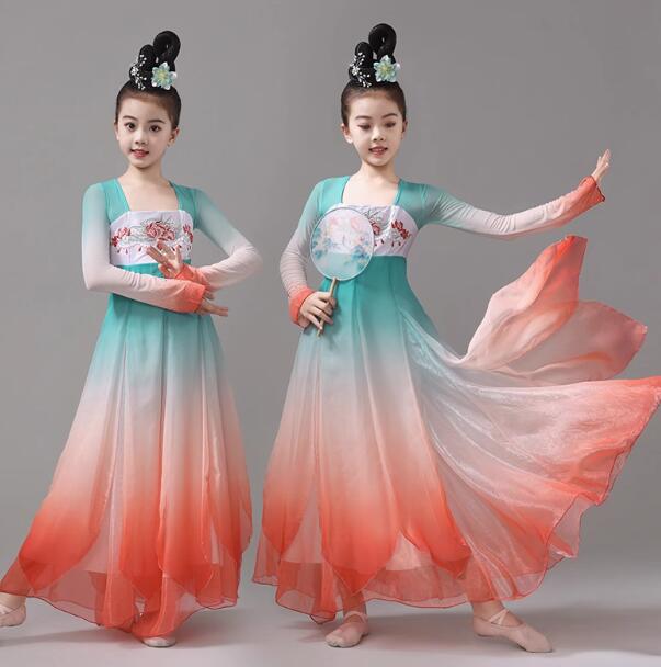 楽天市場】女の子 ダンス ワンピース グラデーション モダン