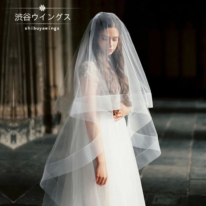 ウェディングベール ロングベール 結婚式 フェイスアップベール ウエディングベール 二次会 ベール コーム付き ブライダル 花嫁 マリアベール 披露宴