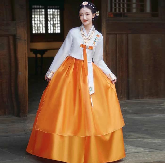 韓国民族衣装 チマチョゴリ 韓服 大人用 チマチョゴリ 韓国ドレス 韓服宮廷風 朝鮮族服 ウエディングドレス 結婚式ドレス 二次会ドレス 学園際 文化際 イベント服 舞台 ステージ ダンス衣装 コスプレ 仮装 写真撮影 舞台演出