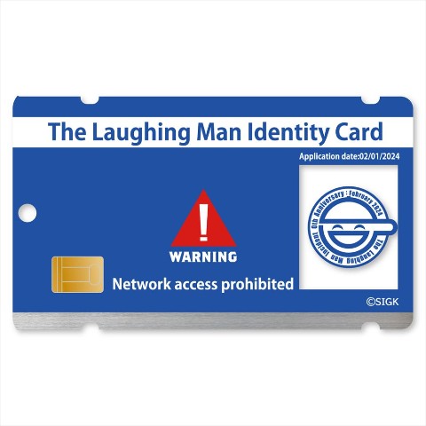 【20%OFF!!SALE】【攻殻機動隊】S.A.C.シリーズ なりきりアクリルパスケース 笑い男画像