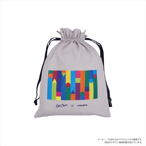 楽天市場】[ メール便可 ] サクラクレパス クーピー柄 カラー巾着袋 L