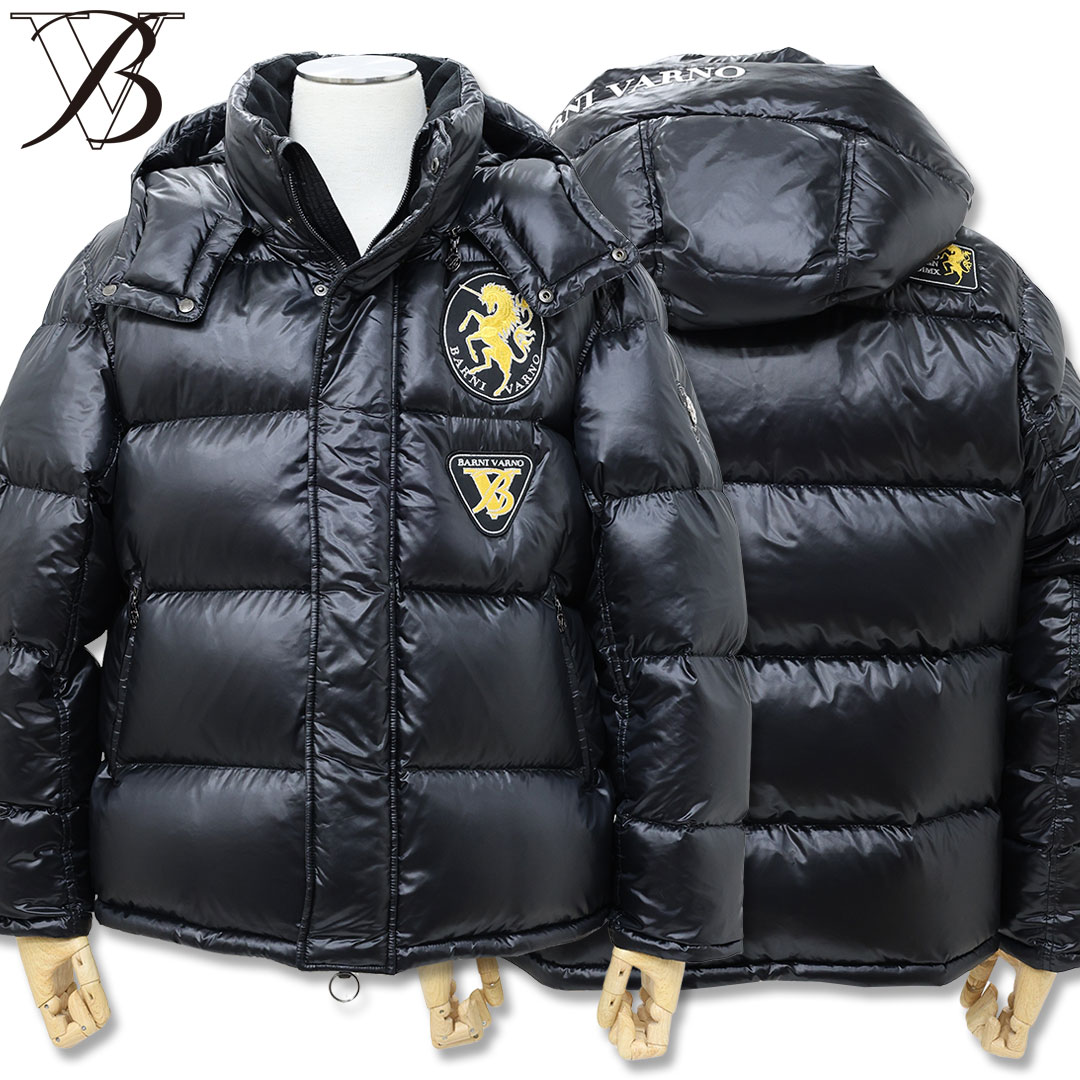 バーニヴァーノ BARNI VARNO ユニコーン AP 刺しゅう ダウンジャケット Lサイズ BAW-ODB5422 ブラック 09 ジャケット アウター 秋冬 25AW