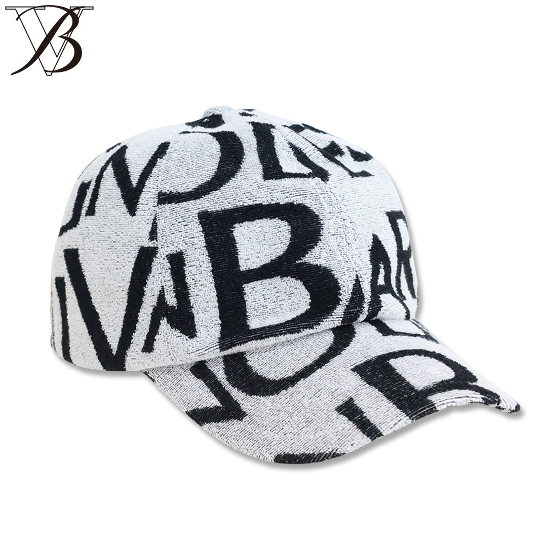 バーニヴァーノ BARNI VARNO 限定モデル モノグラム パイル キャップ ホワイト BSS-NCA5093 帽子 メンズ 26SS