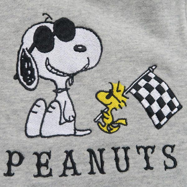 楽天市場 フラッグスタッフ スヌーピー刺繍ジップアップパーカー グレー 1 わんわん洋品店