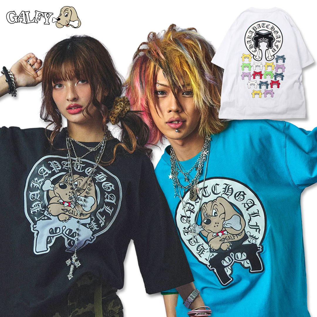 ガルフィー GALFY チャカパッチ Tシャツ 152083 Tiffany Blue ヤンキー ギャル メンズ レディース 25SS