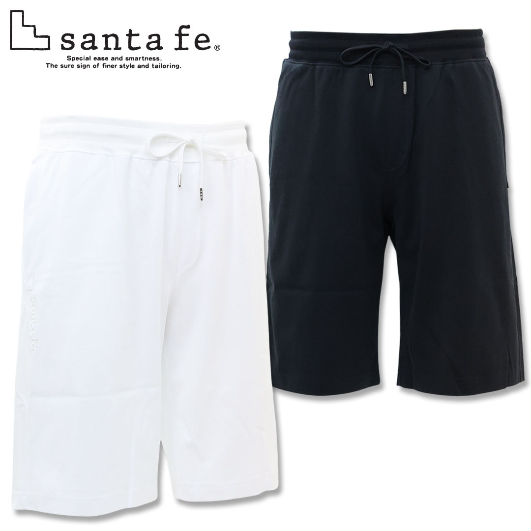 サンタフェ SANTAFE 天竺 ワンポイント ロゴ ショート パンツ 50 52 サイズ 261-85809 短パン 半ズボン メンズ 26SS｜わんわん洋品店