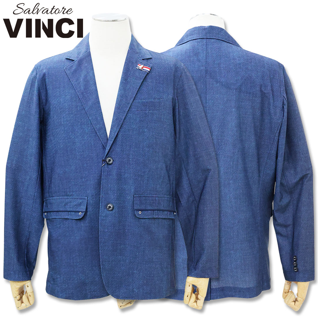 ヴィンチ VINCI カジュアル サマー ジャケット 48 50サイズ 62-4195-29 ネイビー ヨット ジャケット スーツ メンズ 春夏 26SS