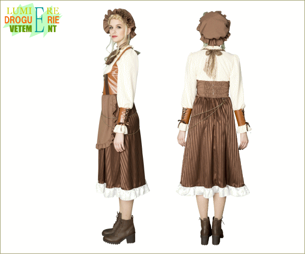 楽天市場 レディ スチームパンク メイド 家政婦 使用人 執事 ハロウィン コスプレ コスチューム 衣装 仮装 かわいい ワールドショップコレクション