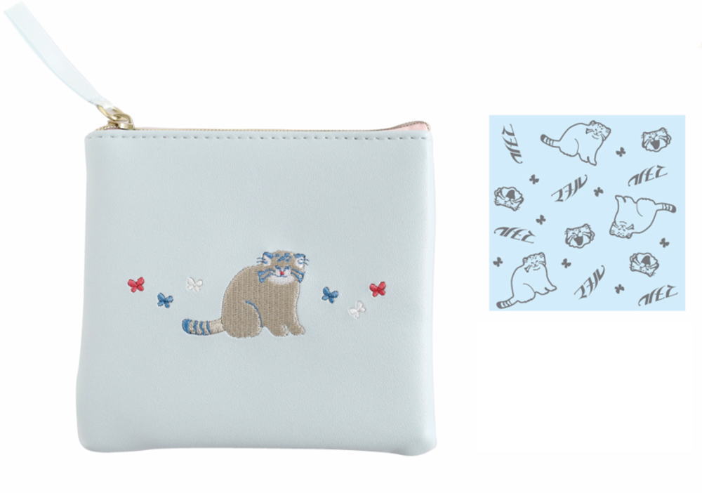 楽天市場】アニマル百貨店 ミニフラットポーチ AD-063 [マヌルネコ] 合