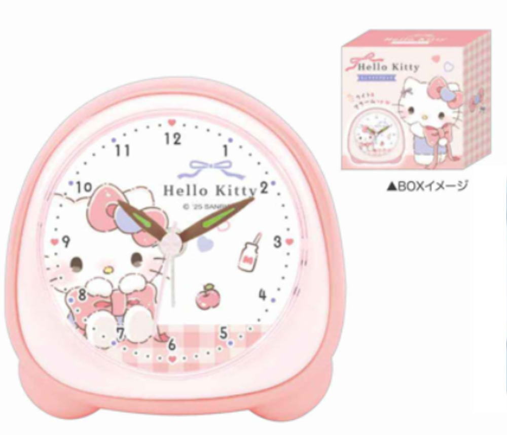 楽天市場】置時計あっぷるハローキティ◇送料無料◇子供部屋 キッズ