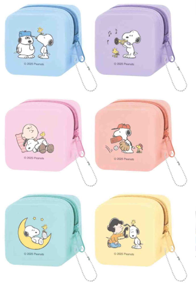 【送料無料】　【12個セット】　【セット】　【セット商品】　スヌーピー　SNOOPY　トレーディングシリコンポーチピーナッツ　ウッドストック　ケース　小物入れ　イヤホン入れ　収納　メイク　化粧　コスメ　キーホルダー　キーリング　雑貨　グッズ　かわいい　【｜ワールドショップコレクション