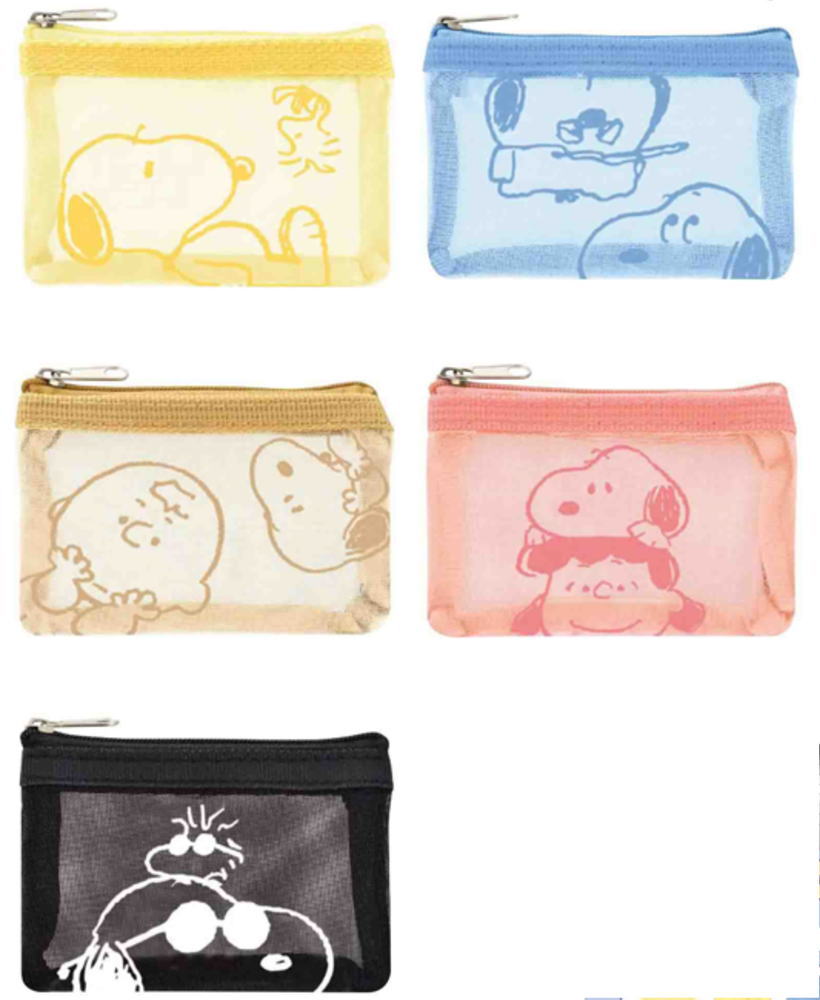 135583 【全品　送料無料！】　【10個セット】　【セット】　【セット商品】　スヌーピー　SNOOPY　トレーディングメッシュポーチピーナッツ　ウッドストック　すぬーぴー　アニメ　ケース　小物入れ　収納　メイク　化粧　コスメ　雑貨　グッズ　かわいい