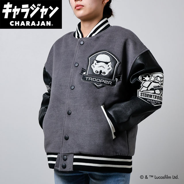 マル2535042700 【全品　送料無料！】　STAR WARS　スター・ウォーズ　スタジャン3L　トルーパー　映画　キャラジャン　アウター　ジャンパー　服　レディース　女性　メンズ　男性　ファッション　雑貨　グッズ　かわいい　【TE】
