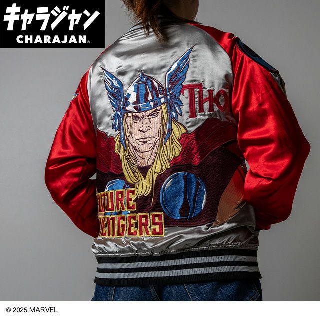 2505049700 【全品　送料無料！】　マーベルキャラクター　スタジャンL　デッドプール　MARVEL　アメコミ　ヒーローズ　アニメ　映画　キャラジャン　アウター　ジャンパー　服　レディース　女性　メンズ　男性　ファッション　雑貨　グッズ　かわいい