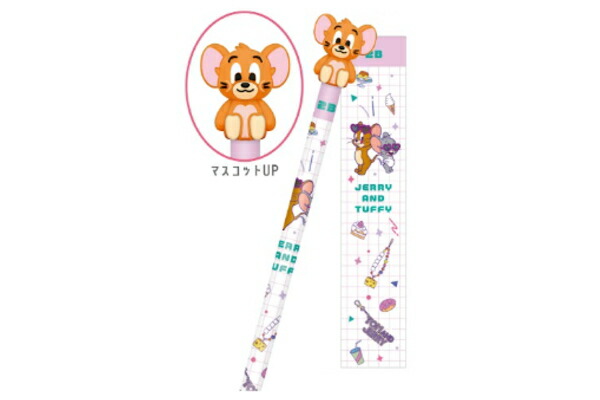 カミ307657 【全品　送料無料！】　【20本セット】　【セット】　【セット商品】　トムとジェリー　でかマスコット鉛筆2B　ポップサングラス　ワーナー　アニメ　えんぴつ　ペンシル　筆記用具　文房具　学校　勉強　雑貨　グッズ　かわいい