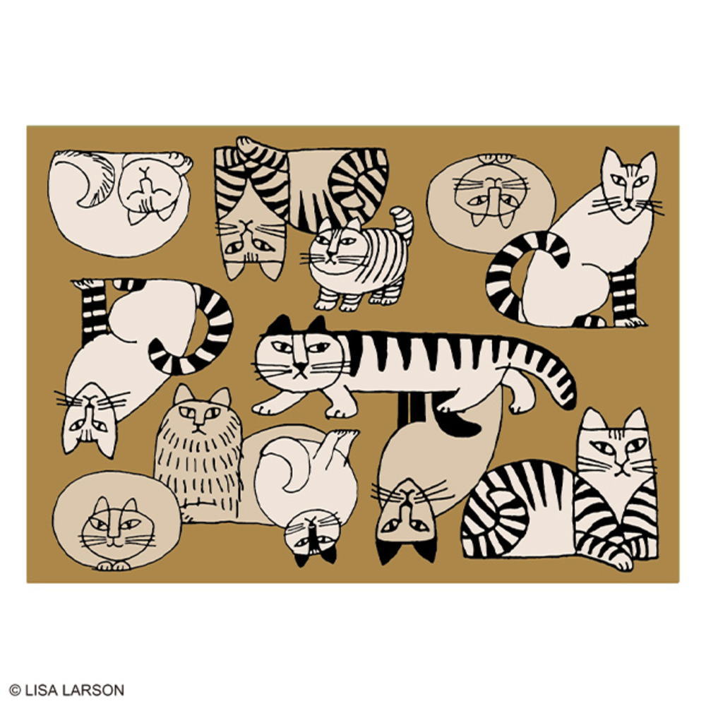 【全品 送料無料!】LISA LARSON リサ・ラーソン ラグマットスケッチキャット デザイン デザイナー カーペット マット ラグ インテリア 雑貨 グッズ かわいい|ワールドショップコレクション